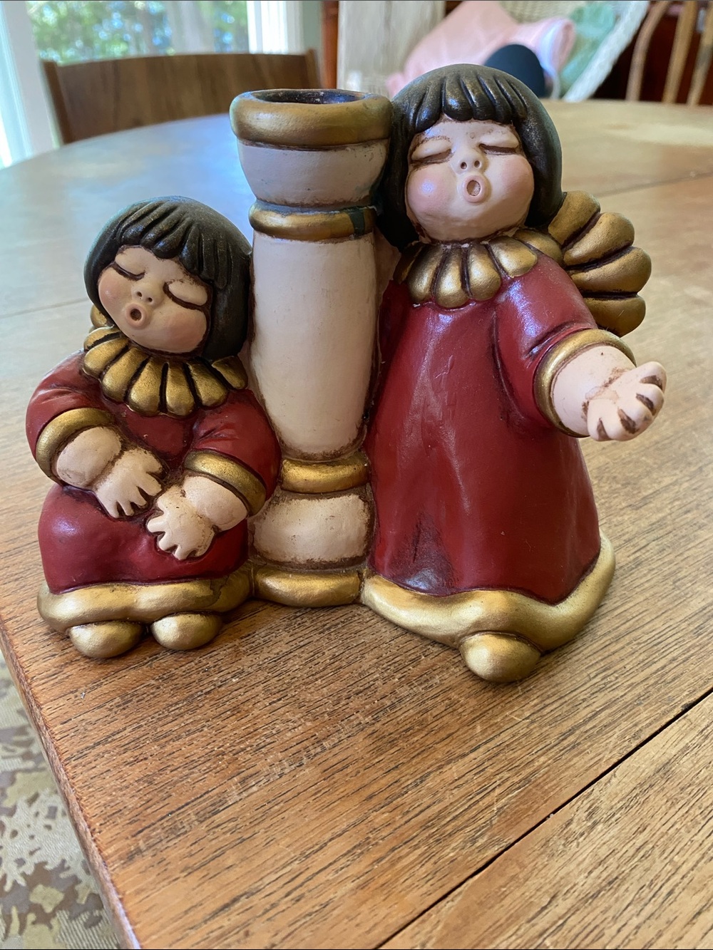 Vintage THUN Candle Holder with Angels Perfect!